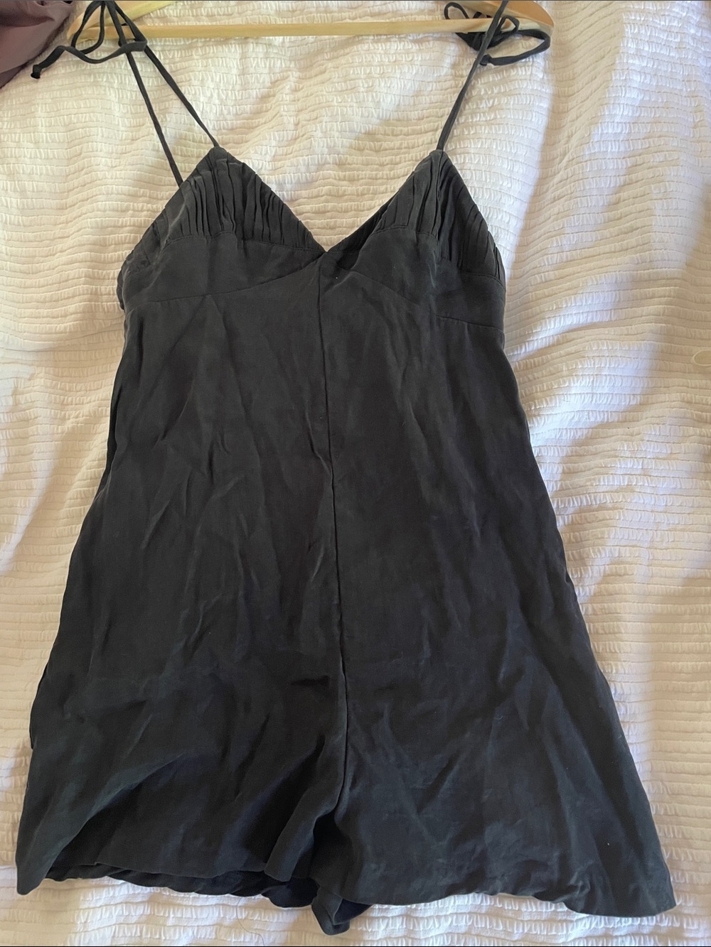 ZARA Black Spaghetti Strap Romper